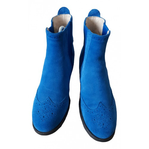 clarks blue ankle boots