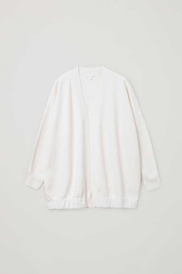 cos organic cotton cardigan