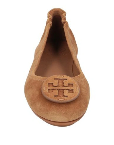 Shop Tory Burch Woman Ballet Flats Tan Size 10 Soft Leather In Brown