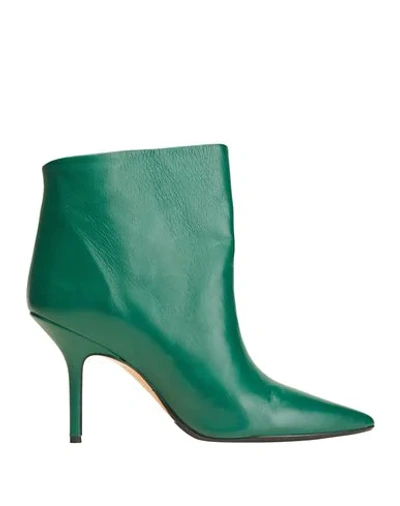 Shop Anna F Ankle Boot In Dark Green