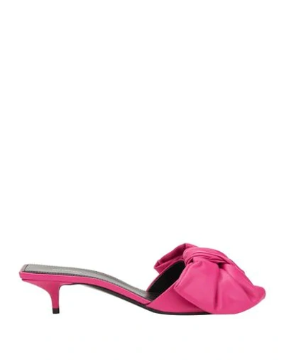 Shop Balenciaga Sandals In Fuchsia