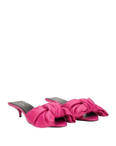 Shop Balenciaga Sandals In Fuchsia