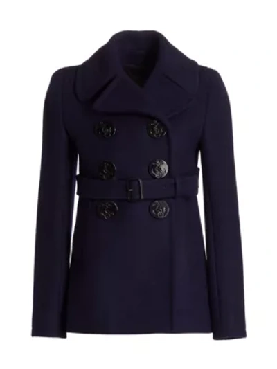 Shop Marc Jacobs The Shrunken Peacoat In Navy