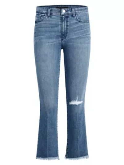 Shop Joe's Jeans The Callie High-waist Frayed Bootcut Ankle Jeans In Kickflip