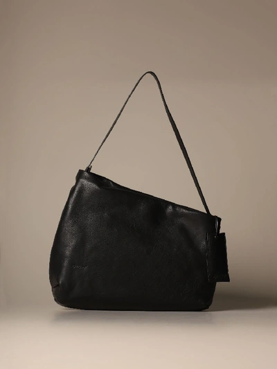 Shop Marsèll Shoulder Bag Mars&egrave;ll Ghost Bag In Volonata Leather In Black