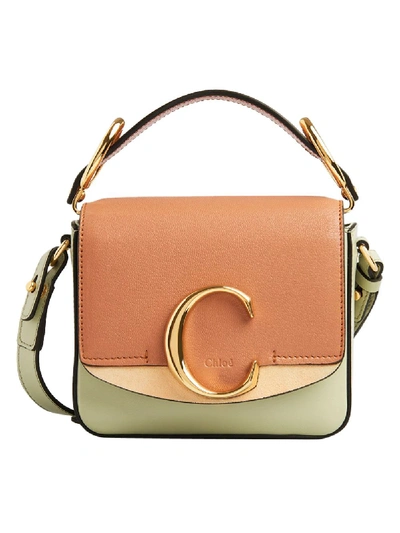 Shop Chloé C Mini Tricolor Bag