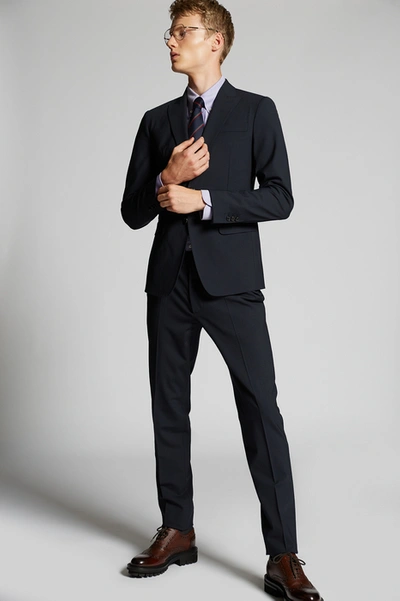 Shop Dsquared2 Men Suit In Dark Blue