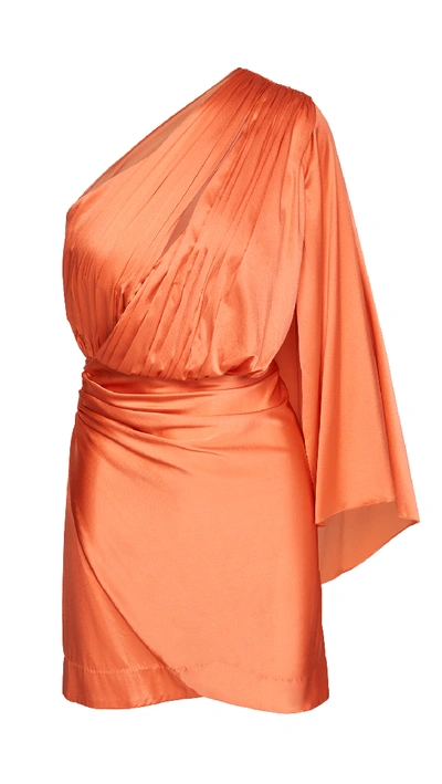 Shop Retroféte Mae Dress In Orange