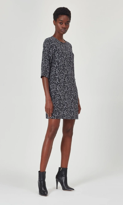 Shop Equipment Aubrey Silk Dress In Silver Steel Multi