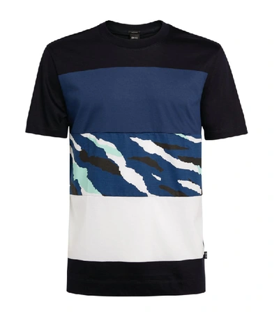 Shop Hugo Boss Boss Colour-block T-shirt