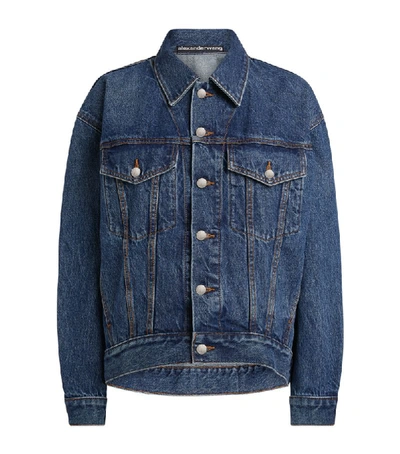 Shop Alexander Wang Falling Back Denim Jacket