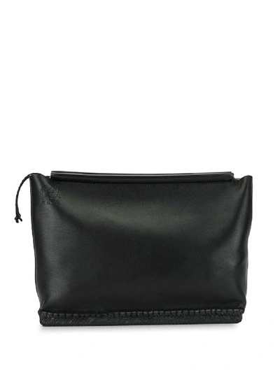 Shop Altuzarra Espadrille Clutch Bag In Black