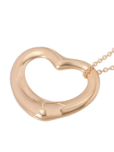 Shop Tiffany & Co 18kt Rose Gold Elsa Peretti Heart Necklace
