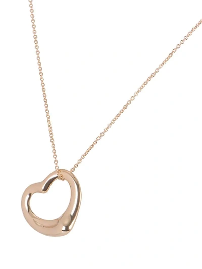 Shop Tiffany & Co 18kt Rose Gold Elsa Peretti Heart Necklace