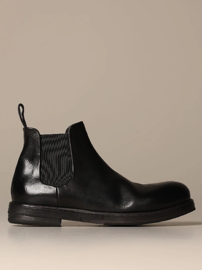Shop Marsèll Boots Mars&amp;egrave;ll Zucca Wedge Ankle Boot In Volonata Leather In Black