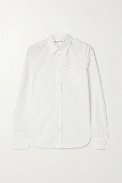 Shop Alex Mill Bobby Cotton-poplin Shirt In White