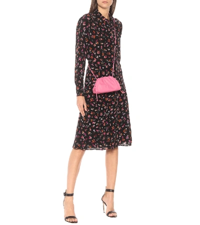 Shop Altuzarra Ruri Floral Silk Midi Skirt In Black