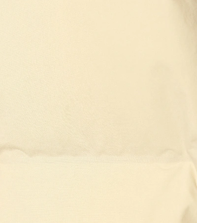 Shop Bottega Veneta Quilted Cotton Down Puffer Coat In White