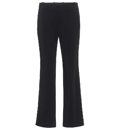 Shop Gucci High-rise Cady Bootcut Pants In Black