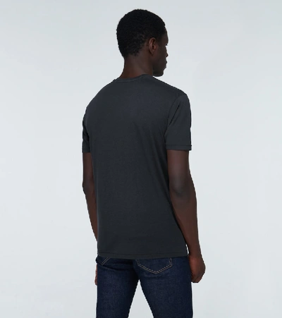 Shop Tom Ford Slim-fit Short-sleeved T-shirt In Black