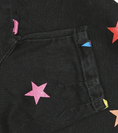 Shop Stella Mccartney Baby Glitter Stars Denim Dress In Black