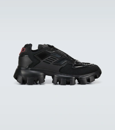 Shop Prada Cloudbust Thunder Sneakers In Black