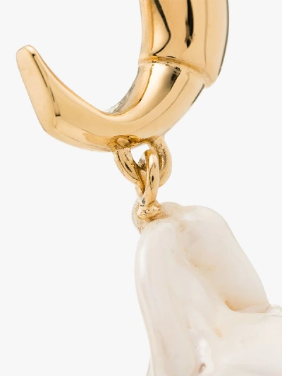 Shop Chloé Gold Tone Darcey Baroque Pearl Earrings