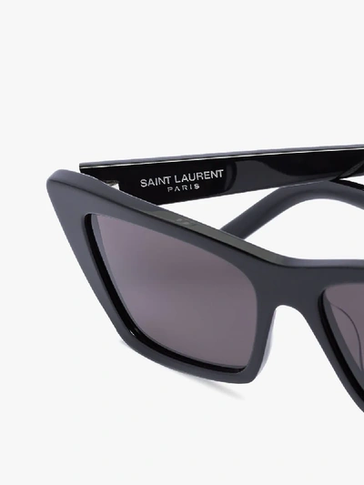 Shop Saint Laurent New Wave Sl 276 Sunglasses In Black