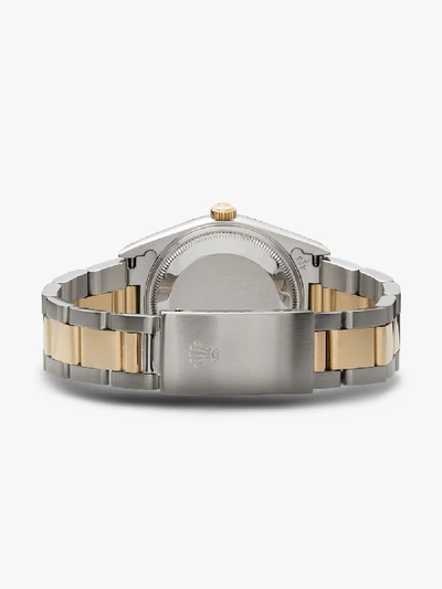 Shop 777 Oyster Perpetual Date Watch In Metallic