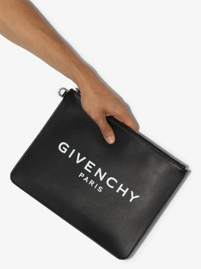 Shop Givenchy Clutch Mit Logo-print In Black