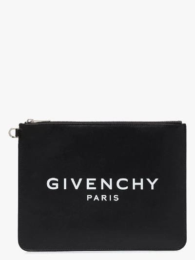 Shop Givenchy Clutch Mit Logo-print In Black