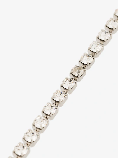 Shop Isabel Marant Silver Tone Crystal Necklace
