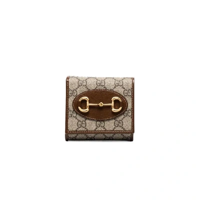 Shop Gucci Brown Horsebit 1955 Small Wallet