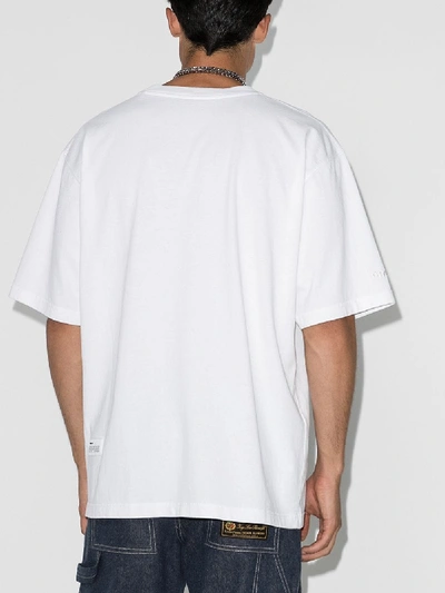 Shop Heron Preston Meanie Print Cotton T-shirt In White