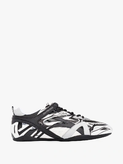 Shop Balenciaga Grey Drive Sneakers In Black