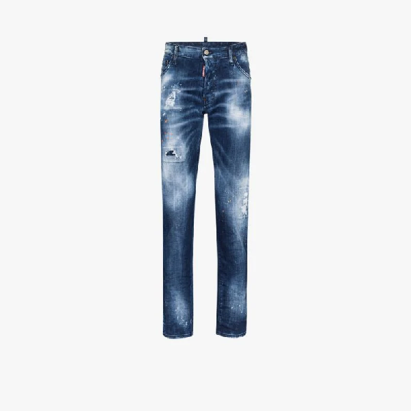 dsquared2 paint splatter jeans