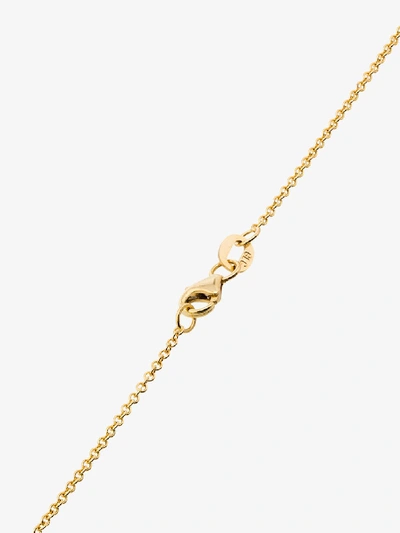 Shop Dru 14k Yellow Gold Shield Sapphire Pendant Necklace