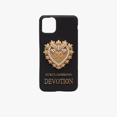 Dolce & Gabbana Dolce And Gabbana Black Devotion Iphone 11 Pro Max Case |  ModeSens