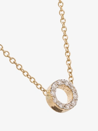 Shop Mateo 14k Yellow Gold Circle Diamond Necklace