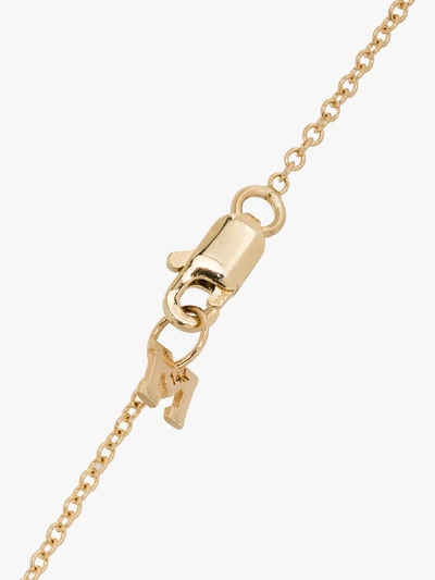 Shop Mateo 14k Yellow Gold Crystal Frame L Initial Necklace