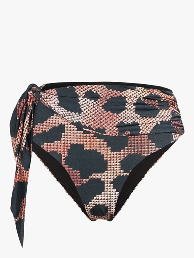 Shop Agent Provocateur Hester Leopard Print Bikini Bottoms In Black