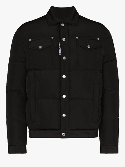 Dsquared2 Padded Down Jacket In Black