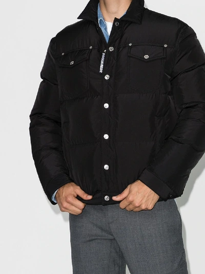 Dsquared2 Padded Down Jacket In Black