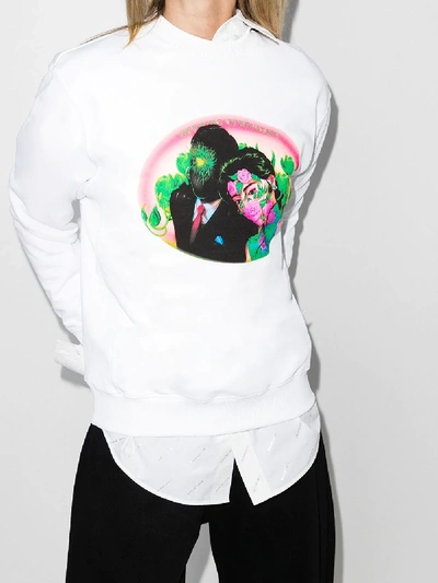 Shop Opening Ceremony Graphic Print Sweatshirt In White