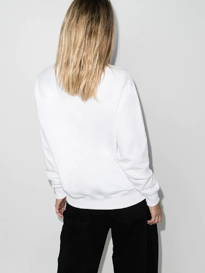 Opening Ceremony Graphic Print Cotton Sweatshirt In White