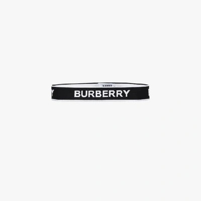 Shop Burberry Logo-jacquard Headband In Black