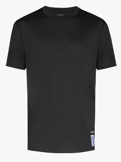 Shop Satisfy Grey Cloud Running T-shirt In Black