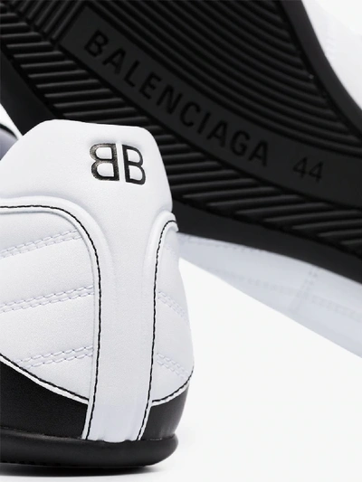 Shop Balenciaga White Zen Sneakers