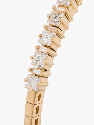 Shop Suzanne Kalan 18k Yellow Gold Diamond Bangle Bracelet In Metallic