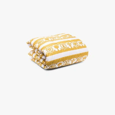 Versace Barocco-print Padded Blanket In White